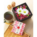 ほんの気持ちシリーズ BOXフラワー（ハンカチ・紅茶付）◇ メーカー直送 ▼返品・キャンセル不可【他商品との同時購入不可】
