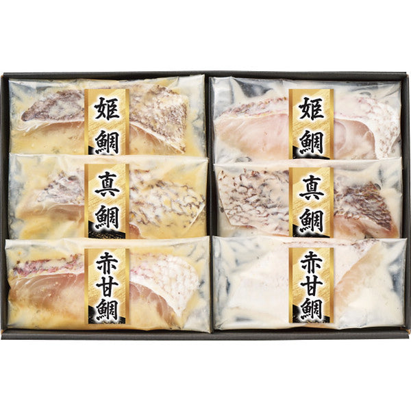 ◆【お歳暮限定】漬匠の熟成 鯛づくし西京漬け＆粕漬けセット（6切）◇メーカー直送 ▼返品・キャンセル不可【他商品との同時購入不可】