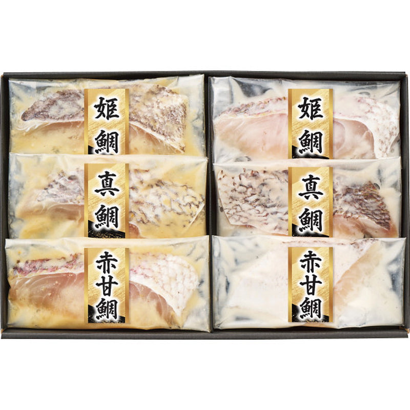 ◆【お歳暮限定】漬匠の熟成 鯛づくし西京漬け＆粕漬けセット（6切）◇メーカー直送 ▼返品・キャンセル不可【他商品との同時購入不可】