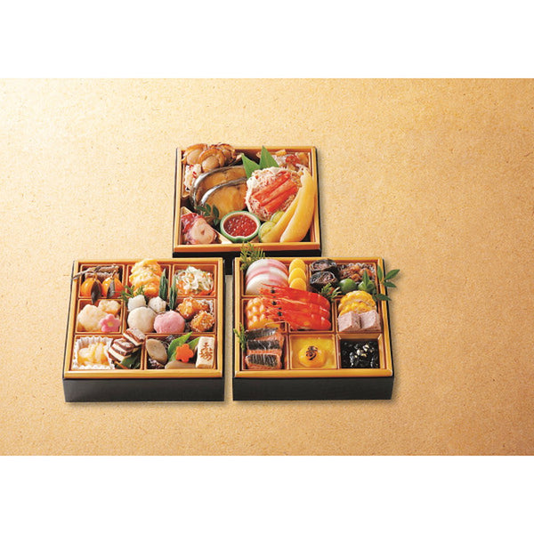 ◆【おせち限定】札幌市中央卸売市場発 北都膳 三段重◇ メーカー直送 ▼返品・キャンセル不可【他商品との同時購入不可】