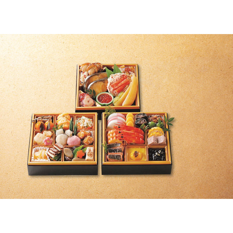 ◆【おせち限定】札幌市中央卸売市場発 北都膳 三段重◇ メーカー直送 ▼返品・キャンセル不可【他商品との同時購入不可】
