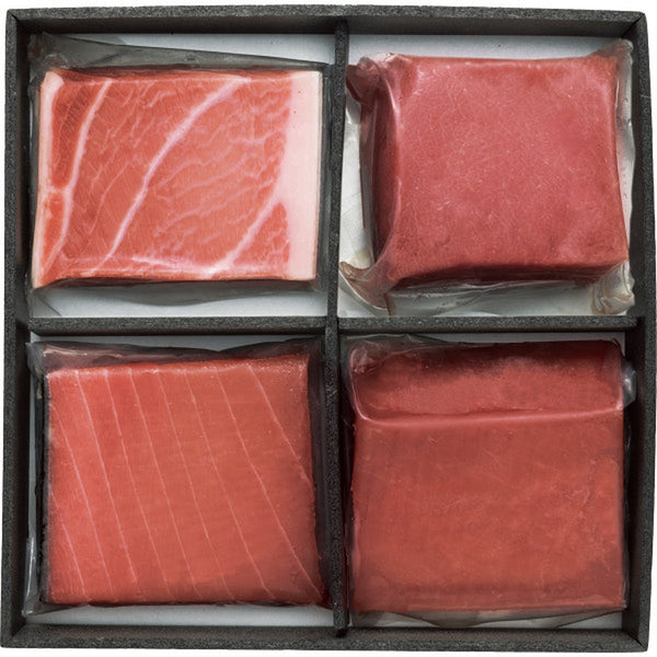 ◆【お中元限定】雫監修 天然マグロのお刺身セット 二段重◇ メーカー直送 ▼返品・キャンセル不可【他商品との同時購入不可】