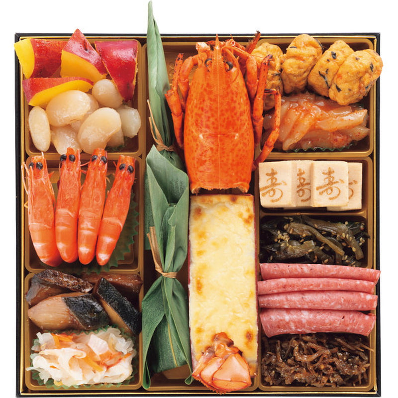 ◆【おせち限定】博多久松 和洋折衷本格料亭おせち 「博多」三段重◇ メーカー直送 ▼返品・キャンセル不可【他商品との同時購入不可】