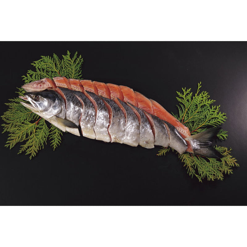 ◆【お歳暮限定】北海道産 新巻鮭姿切身（1.4kg）◇メーカー直送 ▼返品・キャンセル不可【他商品との同時購入不可】