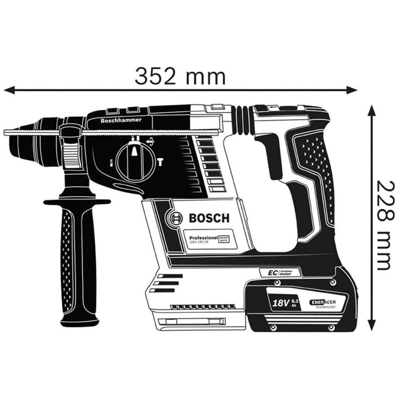 コードレスハンマードリル GBH18V26H メーカー直送 ▼返品・キャンセル不可【他商品との同時購入不可】