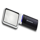 LEDワイドライトルーペ＆専用スタンド 50×75mm(3.5倍) 【直送品】 返品・キャンセル・他商品と同時購入は不可
