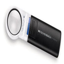 LEDワイドライトルーペ＆専用スタンド 35mmΦ(12.5倍) 【直送品】 返品・キャンセル・他商品と同時購入は不可