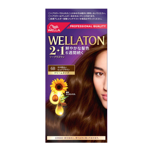 【医薬部外品】ウエラトーン2＋1 クリーム 6B 明るいウォームブラウン 60g+60g+7.3ml