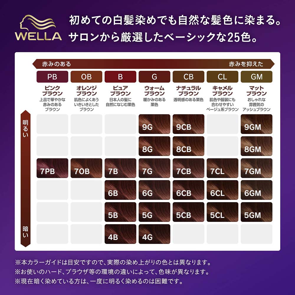 医薬部外品】ウエラトーン2＋1 クリーム 5B 自然なピュアブラウン 60g+