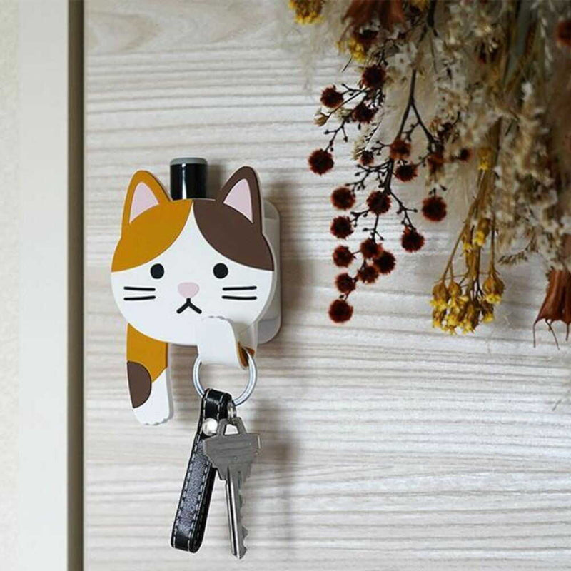 東洋ケース スティッキーフックポケット みけねこ