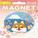 東洋ケース ジャパニーズカルチャーマグネット柴犬 富士山 1個