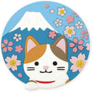 東洋ケース ジャパニーズカルチャーマグネット三毛猫 富士山 1個