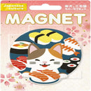 東洋ケース ジャパニーズカルチャーマグネット三毛猫 お寿司 1個