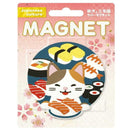 東洋ケース ジャパニーズカルチャーマグネット三毛猫 お寿司 1個