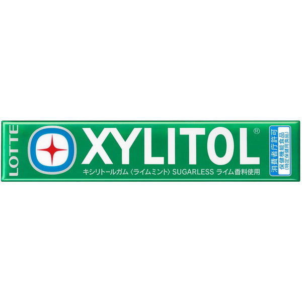 ◆Lotte xylitol gum lime mint 14 grains