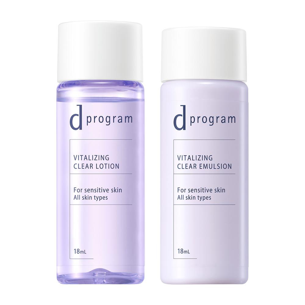 資生堂 d プログラム バイタライジング＆クリア セット EX 18ml+18ml