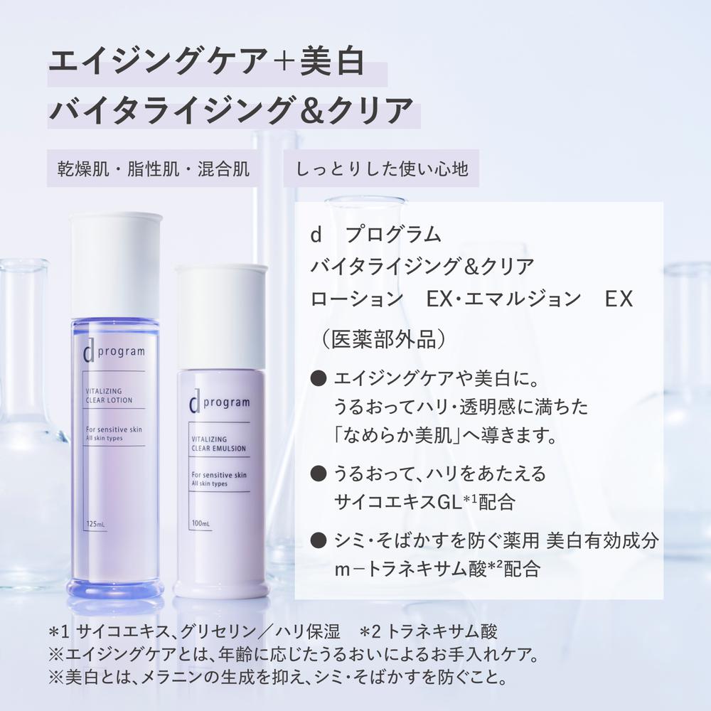 資生堂 d プログラム バイタライジング＆クリア セット EX 18ml+18ml