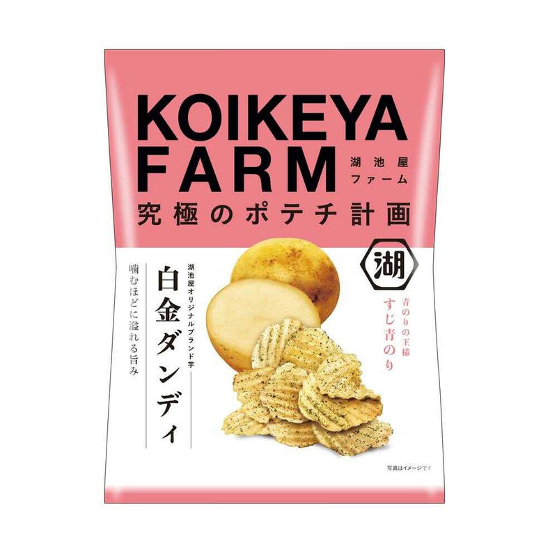 ◆湖池屋 KOIKEYAFARM白金ダンディすじ青のり 55g