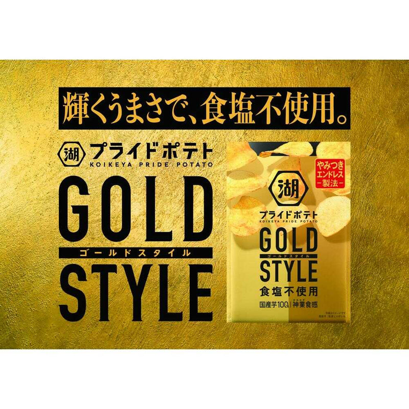 ◆湖池屋 プライドポテトGOLDSTYLE食塩不使用 55g