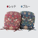 いちご泥棒 ダイニングシートクッション LN1710 ブルー 【直送品】 返品・キャンセル・他商品と同時購入は不可