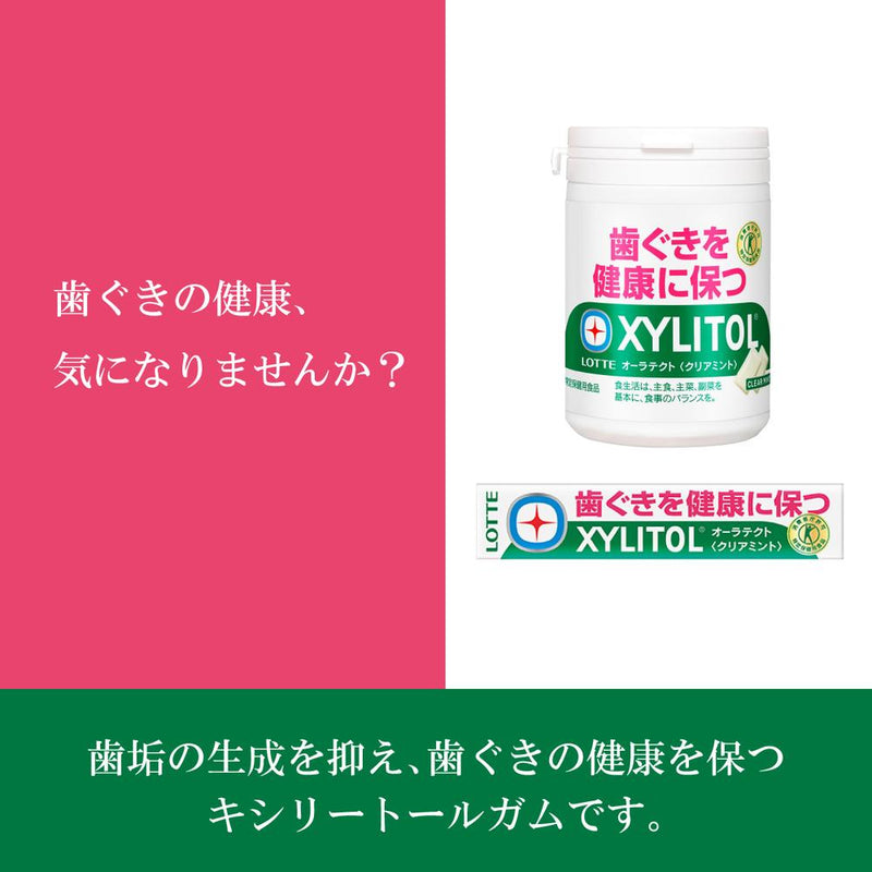 ◆ Lotte Aura Tect Gum Clear Mint 21G（内含 14 片）