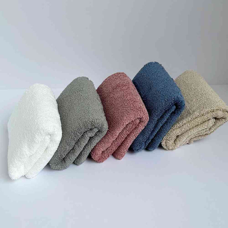 HIORIE ＃バスタオルやめました ビッグフェイスタオル シャドウブルー 1枚