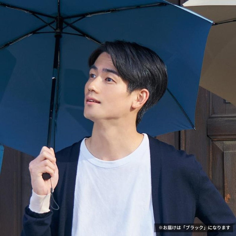 クイックシャット自動開閉 折りたたみ傘 55cm ブラック メーカー直送 ▼返品・キャンセル不可【他商品との同時購入不可】