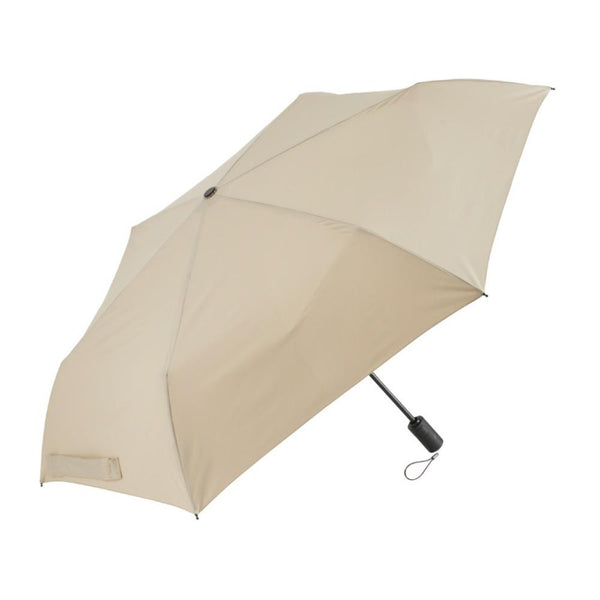 クイックシャット自動開閉 折りたたみ傘 55cm サンドベージュ メーカー直送 ▼返品キャンセル不可【他商品との同時購入不可】