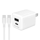 多摩電子工業 PD対応 コンセントチャージャー 20W C+A C to Cケーブル付 AAP156UCCC10W