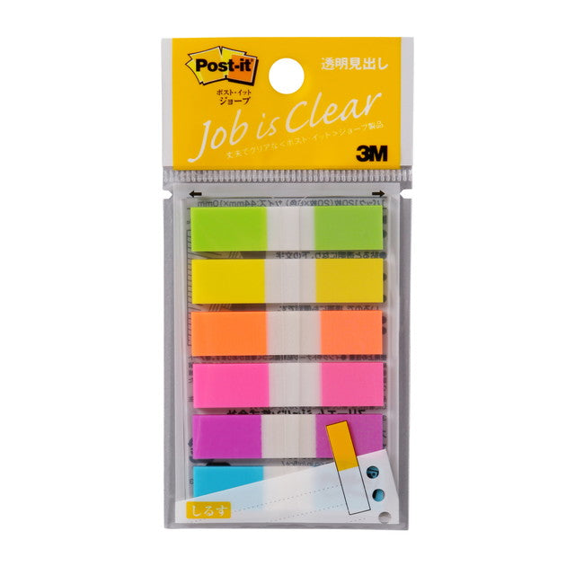 3M Post-it Jobs 透明标题 6 种柔和的颜色