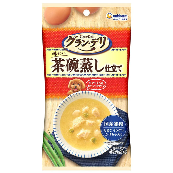 ユニ・チャーム グラン・デリパウチ茶碗蒸し 40g×3個