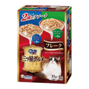 ユニ・チャーム 銀のスプーン 三ツ星グルメ パウチ フレーク まぐろ入りかつお＆ささみ・まぐろ入りかつお 35g×8袋