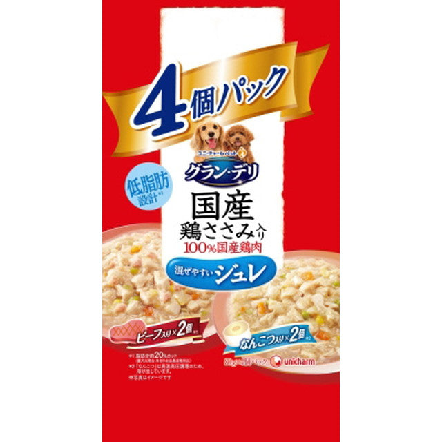 グラン・デリパウチジュレビーフ軟骨 80g×4