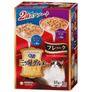 ユニチャーム 三ツ星グルメパウチ フレーク まぐろ入りかつお＆まぐろ・しらす入りかつお35g×8袋