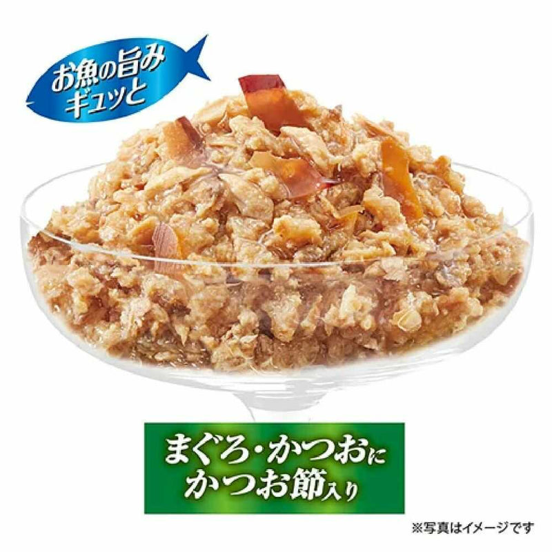 ユニ・チャーム 銀のスプーン缶 13歳頃から まぐろ・かつおにかつお節入り 70g