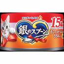 ユニ・チャーム 銀のスプーン缶 15歳頃から まぐろ・かつおにささみ入り 70g