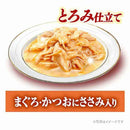 ユニチャーム 銀のスプーンパウチ とろみ仕立て まぐろ・かつおにささみ入り 60g
