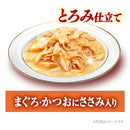 Unicharm silver spoon pouch thick tailoring tuna and bonito with scissors 60g