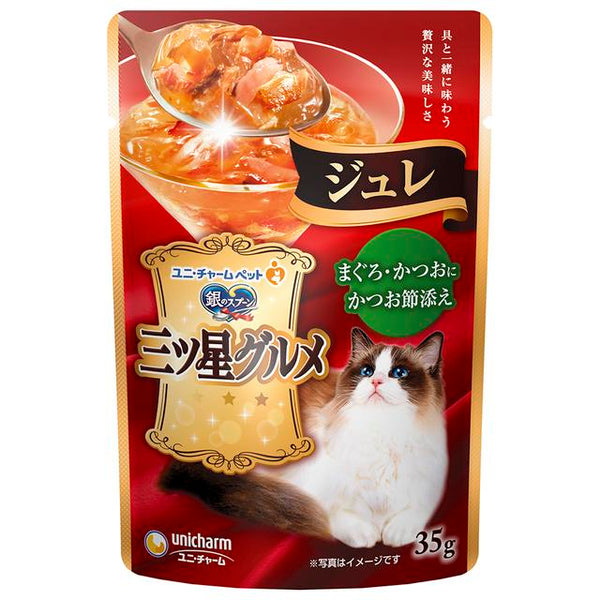 尤妮佳三星级美食袋装金枪鱼干鲣鱼冻35g