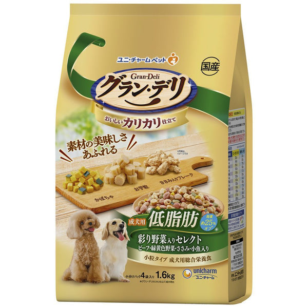 グラン・デリカリカリ仕立て成犬用低脂肪彩り野菜入り 1.6kg