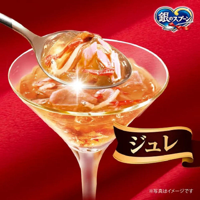 銀のスプーン三ツ星グルメパウチジュレ15歳頃からまぐろ・かつおにしらす・かにかま添え 35g×3袋