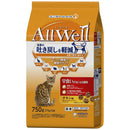 ユニ・チャーム AllWell 早食いが気になる猫用 チキン味挽き小魚とささみフリーズドライパウダー入り 750g（375g×2袋）