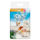 Unicharm Manner Wear 适合中型犬女童 L 码格子牛仔布 32 件 *