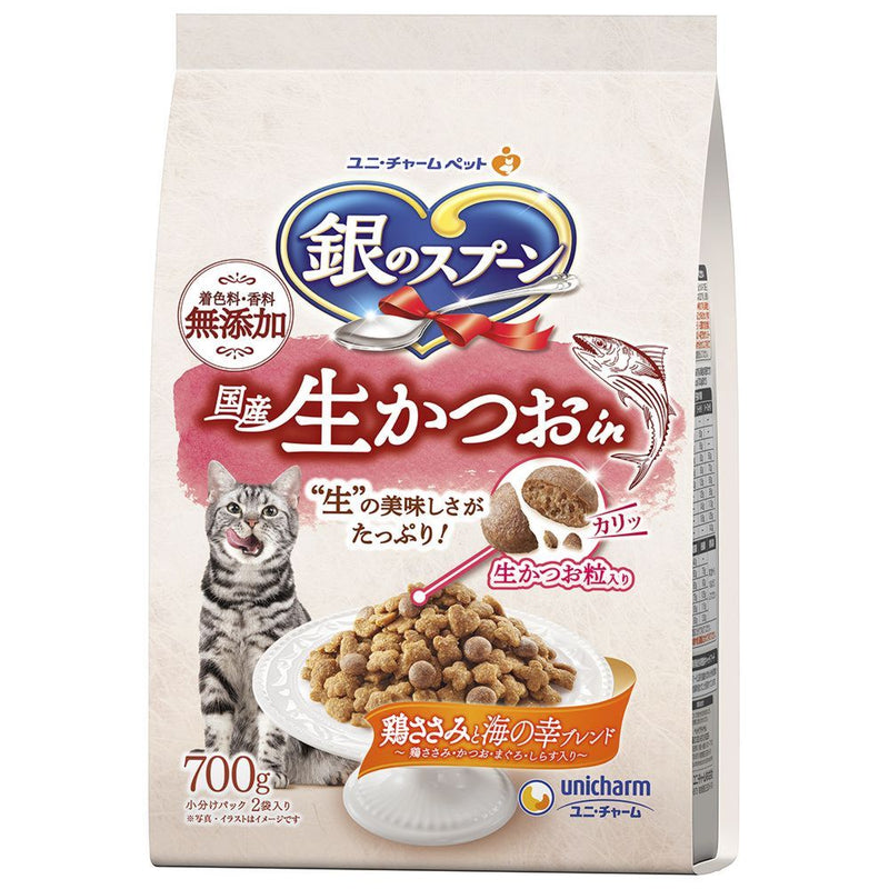 Unicharm Silver Spoon Domestic Bonito in Chicken Fillet 700g