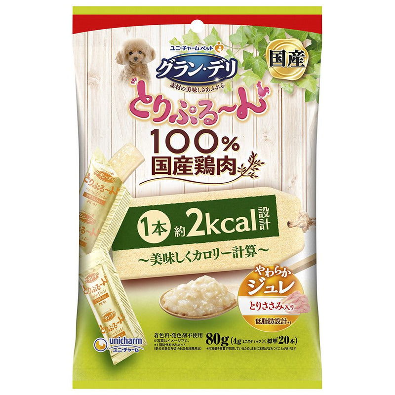 とりぷるーん美味しくカロリー計算ジュレ　とりささみ 80g/4g×20本