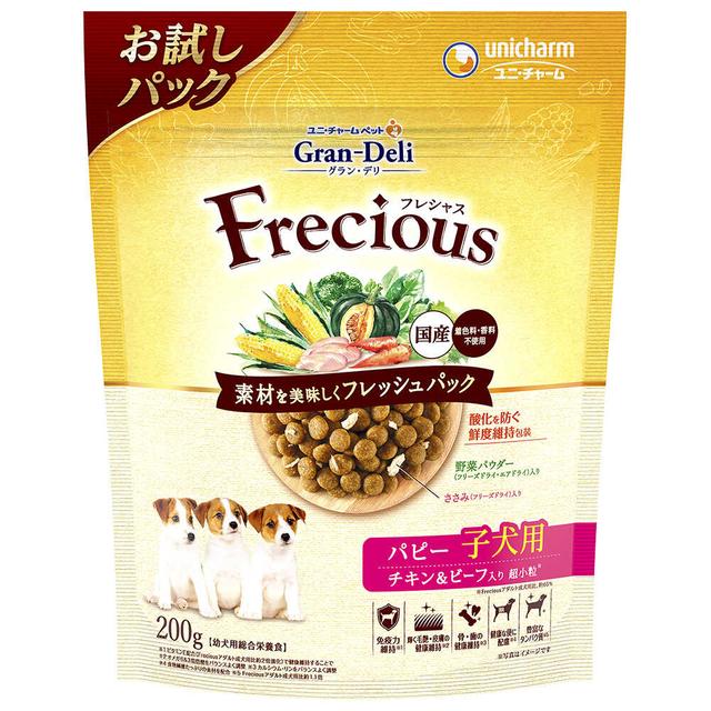 ユニチャーム Frecious（フレシャス） 子犬用 チキン＆ビーフ 200g