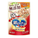 ユニ・チャーム 銀のスプーンパウチ無添加まぐろ・かつおにささみ 60g