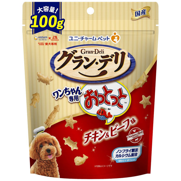 ユニ・チャーム グラン・デリ ワンちゃん専用おっとっと チキン＆ビーフ味 １００ｇ