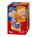 ユニ・チャーム 銀のスプーン パウチ まぐろ＆まぐろ・かつおにささみ入り 60g×12袋