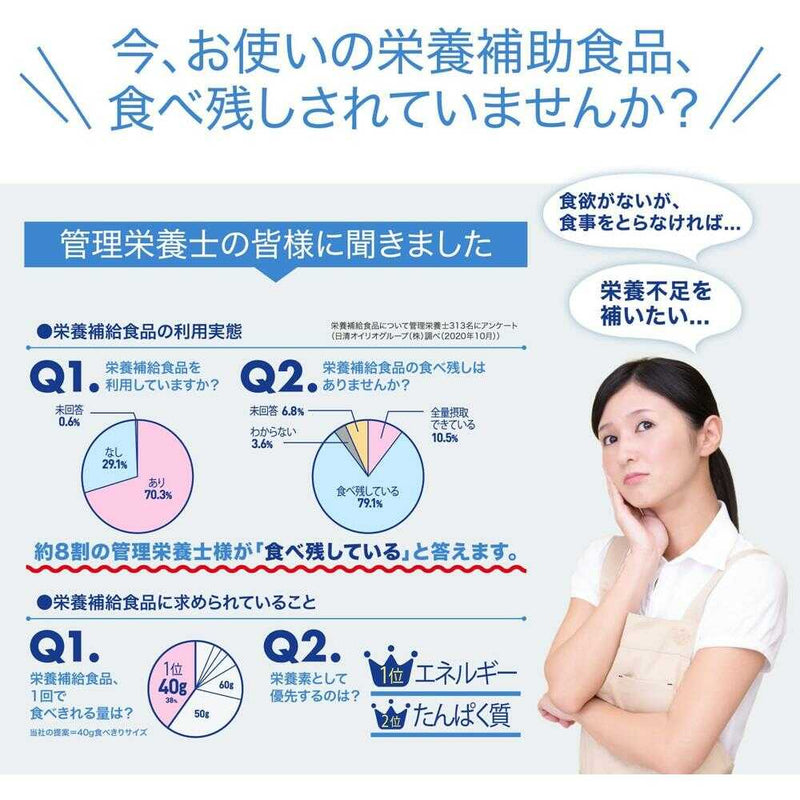 ◆日清オイリオ エネプリン プロテインプラス あずき味 40g